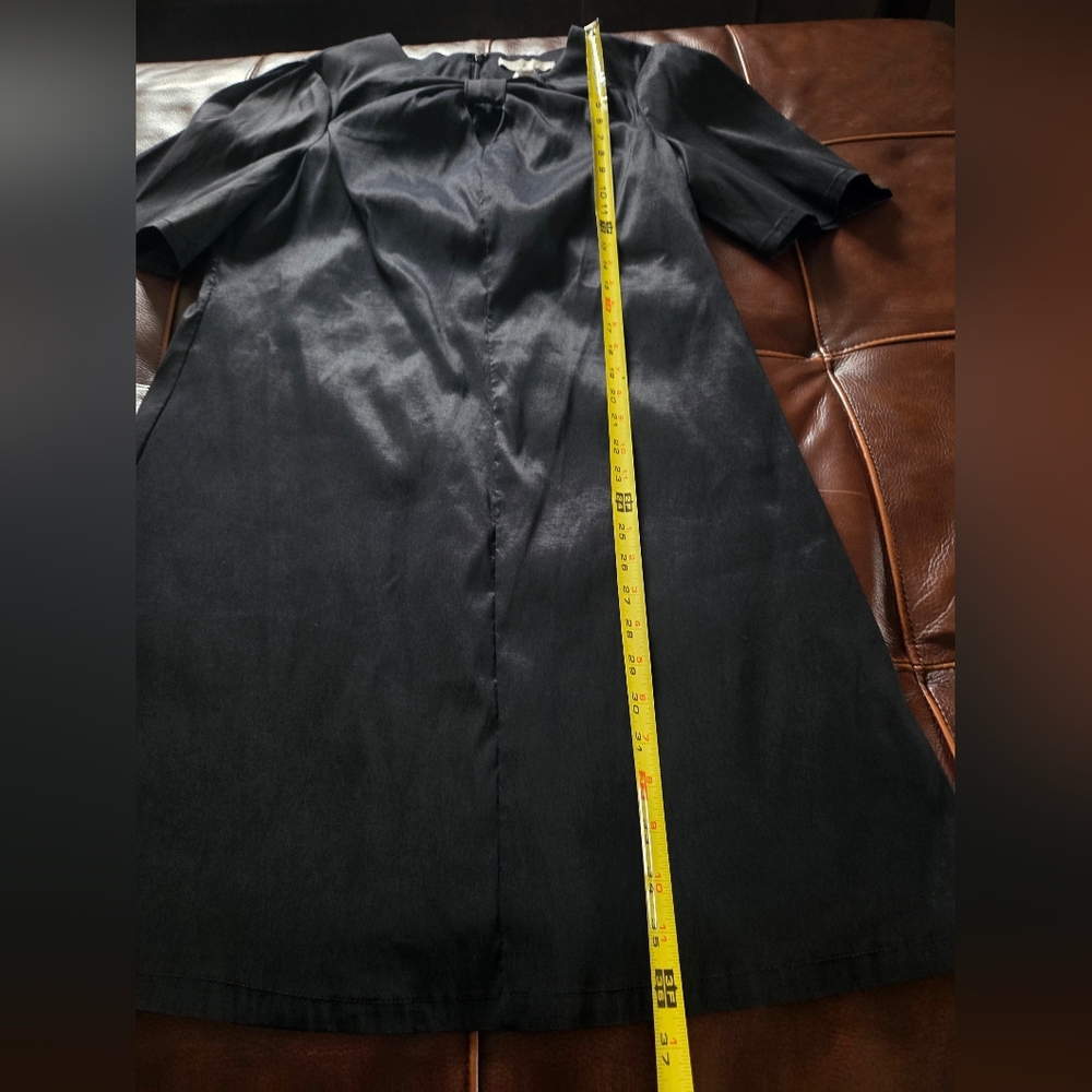 Preston & York Black Sue Stretch Taffeta Dress Size 12 NWT - Picture 11 of 16